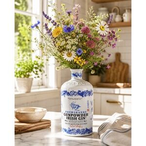 Drumshanbo Gunpowder Irish Limited Edition Ceramic Bottle with Cork Stopper